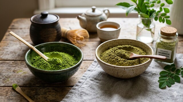 Matcha and moringa can benefits those who have a fatty liver