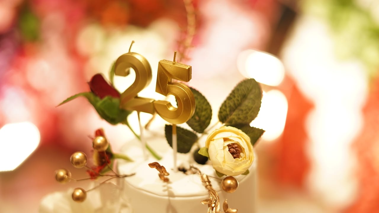 Which gift do you want to choose to give your parents on their 25th wedding anniversary?