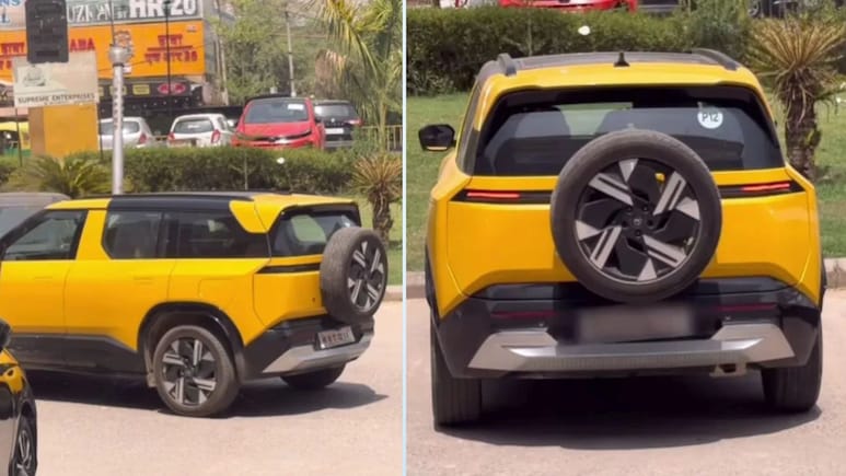 Tata Sierra With Tailgate-Mounted Spare Wheel Is Imitating Defender