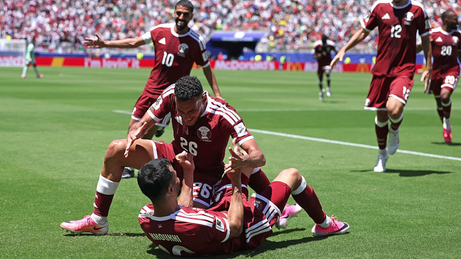 Qatar Earn First Ever FIFA World Cup Point With Late Goal