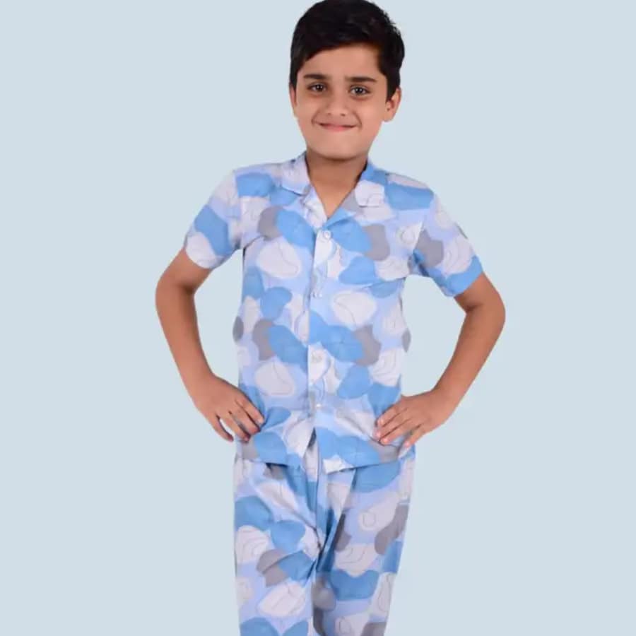 Click here to buy: 3BROS Boys Printed White Night Suit Set Click here to buy: 3BROS Boys Printed White Night Suit Set