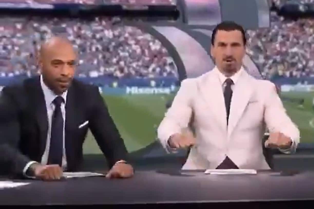 Watch: Ibrahimovic, Henry Replicate Norway's "Viking Row" Celebration On-Air