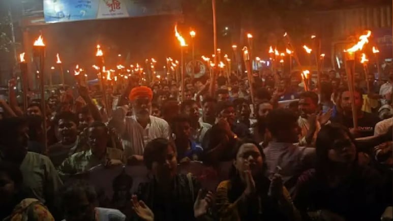 'Jai Shri Ram' Chants In Dhaka As Thousands Protest 'Desecration' Of Image