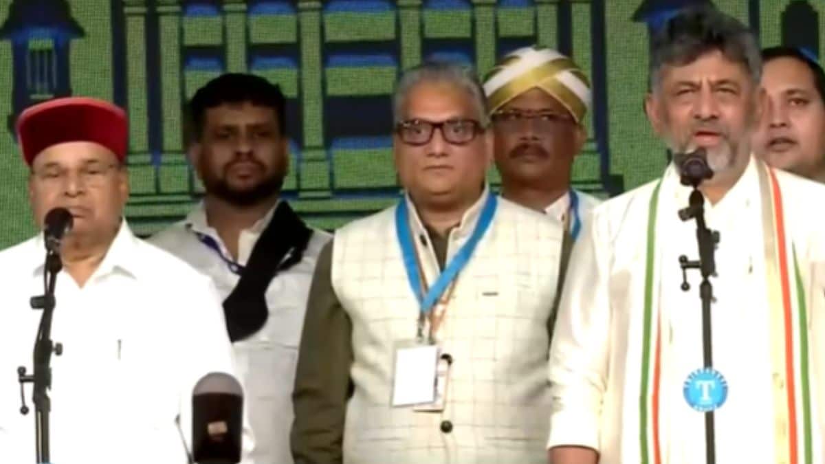 Karnataka Chief Minister DK Shivakumar Takes Oath, G Parameshwara Is His Deputy