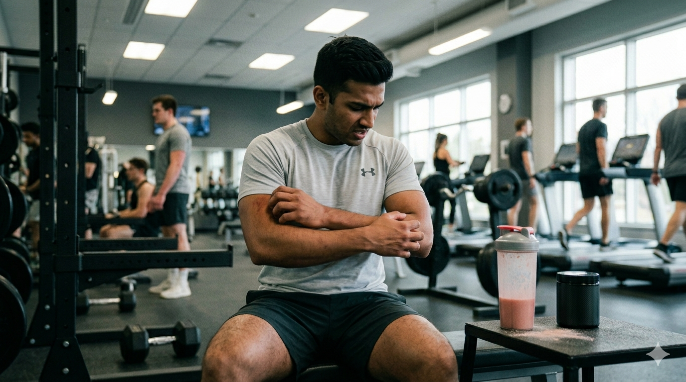 Itching sensation is considered a normal side effect rather than a sign of harm