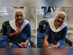 दिल्ली में पेन बेचने वाली बुजुर्ग महिला की मदद कर दिल जीत गया अमेरिकी शख्स, वीडियो वायरल