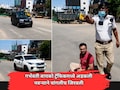 VIDEO: राज्यपालांच्या ताफ्यामुळे गरोदर पत्नी ट्रॅफिकमध्ये अडकली; नवऱ्याने चांगलीच जिरवली, पोलिसांचीही पळापळ