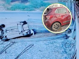 महाराष्ट्र: टेस्टिंग के दौरान बड़ा हादसा, खंभे से टकराकर 50 फीट दूर गिरा इंजन; हवा उछली कार-VIDEO