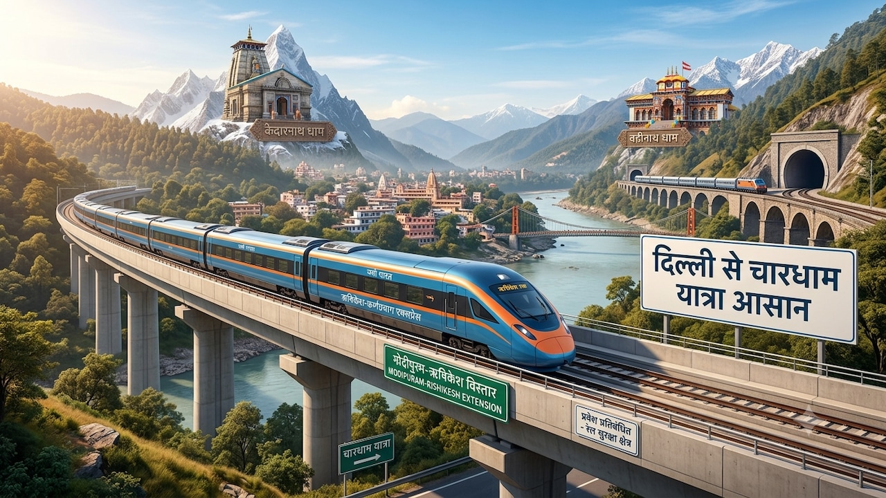 दिल्ली से केदारनाथ-बद्रीनाथ यात्रा होगी आसान, 7 घंटे बचेंगे, मेरठ-ऋषिकेश रैपिड रेल और कर्णप्रयाग रेल लाइन से बदलेगी तस्वीर