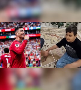Father Helps Visually Impaired Son Experience Cristiano Ronaldos Goal Against Uzbekistan In World Cup - Video