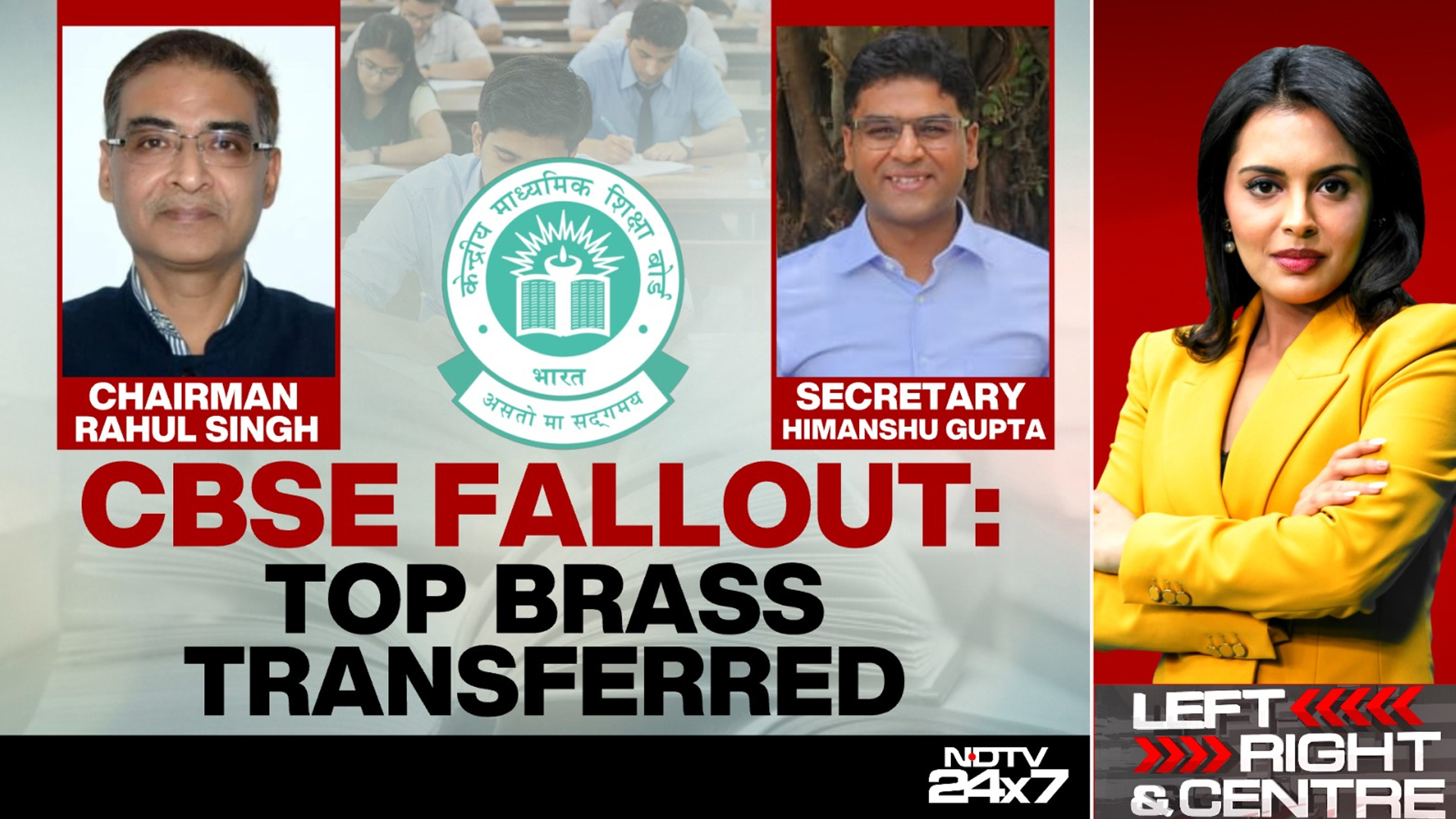 CBSE Fallout: Top Brass Transferred