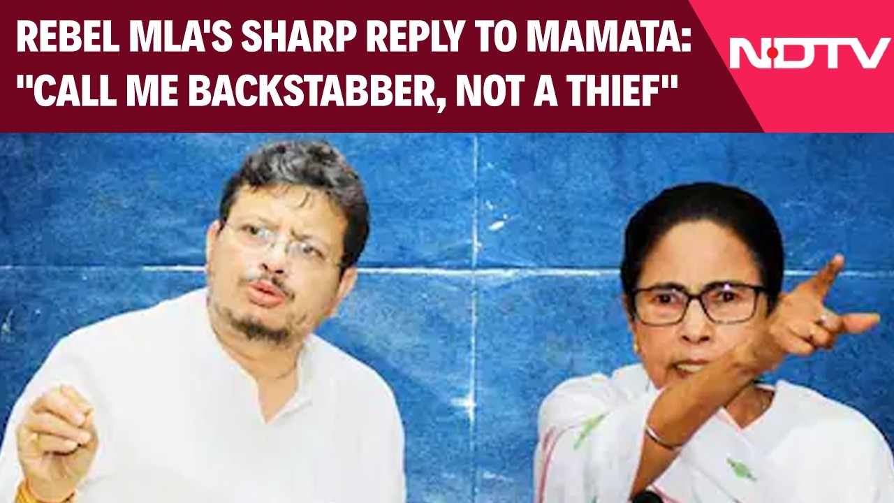 "Call Me A Backstabber, Not A Thief": Ritabrata Banerjee's Sharp Reply To Mamata
