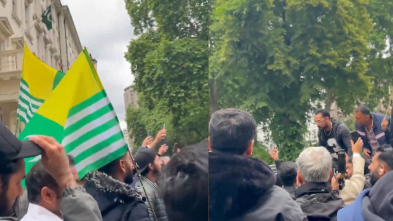 ब्रिटेन में पाकिस्तान कांसुलेट के सामने विरोध प्रदर्शन, Pok 