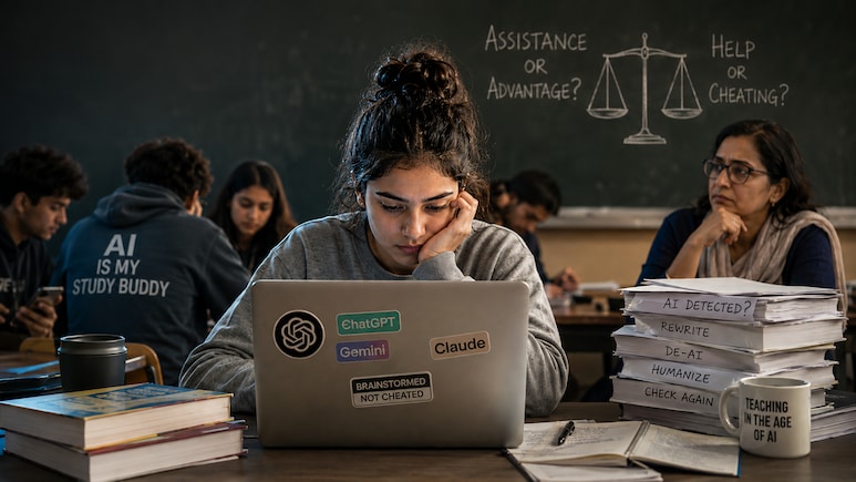 As Students "Flex" AI Use, Professors Worry They're "Outsourcing Thinking"