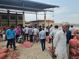 प्याज के दाम दोगुने, फिर भी किसान मायूस: मंडी में अच्छे माल की कमी, महाराष्ट्र-राजस्थान के खरीदार पहुंचे