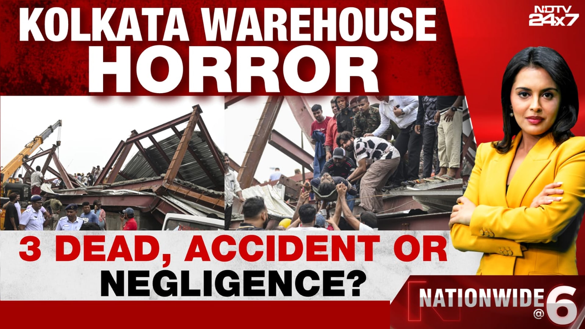 Kolkata Roof Collapse: 3 Labourers Killed, 12-15 Still Trapped; Army, NDRF Rescue On