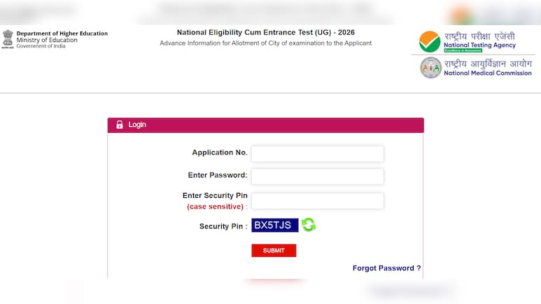 NEET UG 2026 City Intimation Slip OUT &mdash; Check Direct Link & How To Download Allotment Examination City