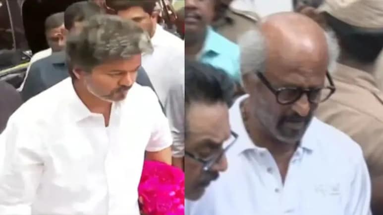 Tamil Nadu Chief Minister Vijay And Rajinikanth Pay Last Respects To K Bhagyaraj