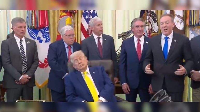 Did Trump Fall Asleep During Oval Office Event? Viral Video Fuels Speculation