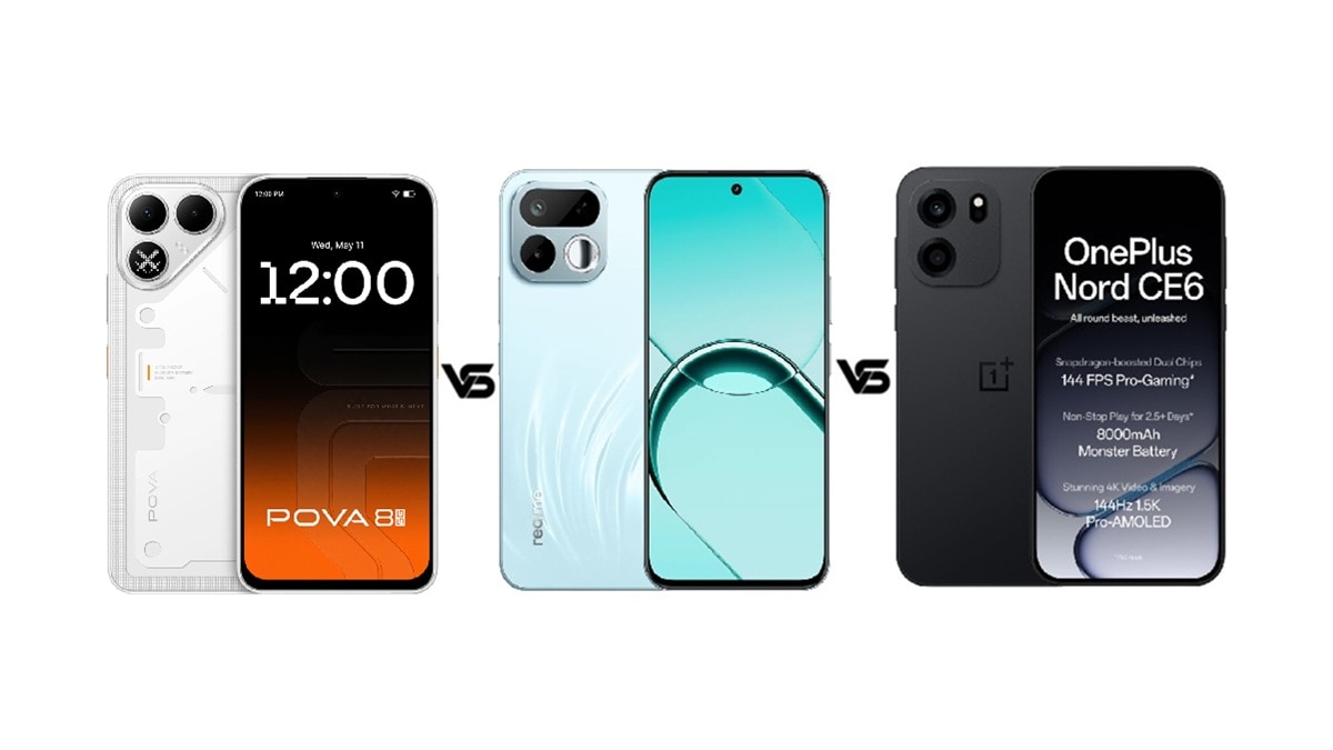 Tecno Pova 8 vs Realme 16T 5G vs OnePlus Nord CE 6: जानें कौन सा फोन है बेस्ट