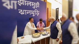 Video: Jhalmuri Moment At NDA Meet As PM Modi Completes 12 Years In Office