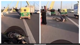 Elderly Cyclist Knocked Down By Man Hanging From Speeding Auto, Video Sparks Outrage