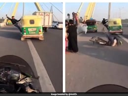 Elderly Cyclist Knocked Down By Man Hanging From Speeding Auto, Video Sparks Outrage