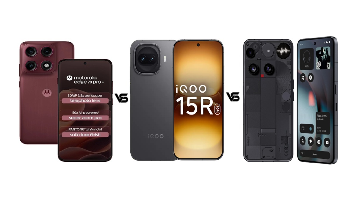 Motorola Edge 70 Pro+ vs iQOO 15R vs Nothing Phone 3: जानें 50 हजार में कौन सा है बेस्ट?