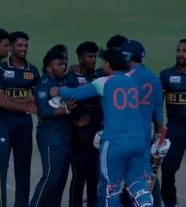 Video: Vaibhav Sooryavanshi Pushes SL A Player After Super Over Loss. This Happens Next