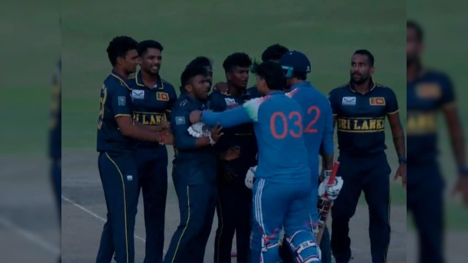 Video: Vaibhav Sooryavanshi Pushes SL A Player After Super Over Loss. This Happens Next