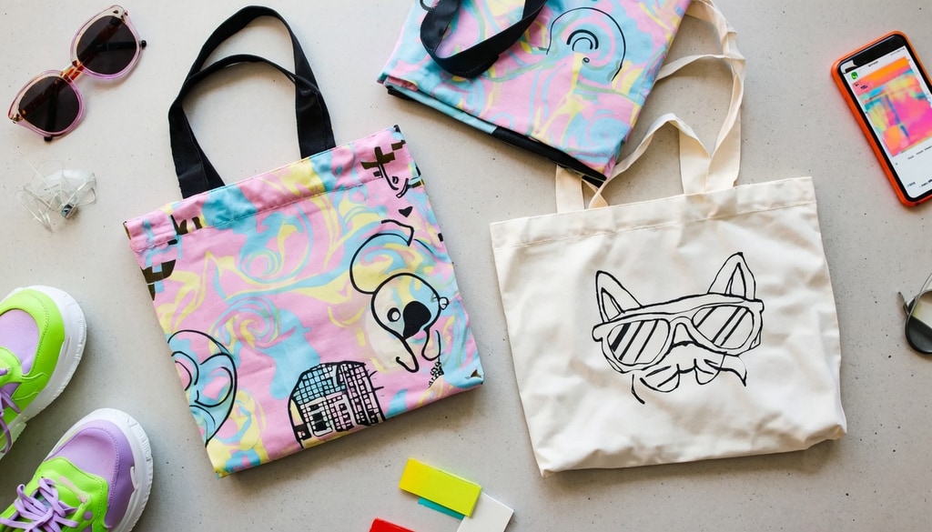 Upgrade your daily style with printed tote bags that blend unique personality with high capacity.