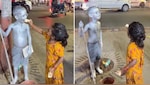 वो गांधी बनकर खड़ा रहा... बच्ची ने उसमें देख लिया इंसान, Viral Video ने छू लिए लोगों के दिल