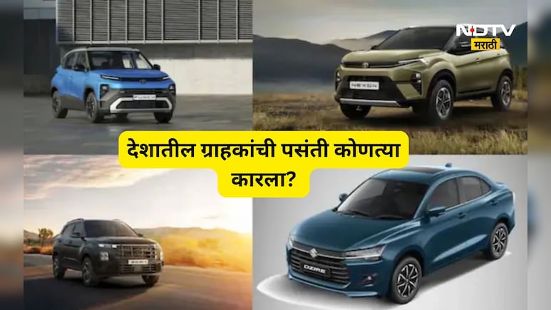 ​Top 10 Cars: मे महिन्यात 'या' गाड्यांचा जलवा! बंपर विक्री झालेल्या टॉप 10 कारची यादी पाहा