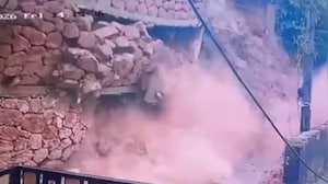 Monsoon Mayhem In Kerala: Buildings Collapse, Shops Damaged Amid Extreme Rain