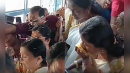 <i>Kheer</i> Spills On Kerala Minister During State Bus Free Travel Scheme Launch