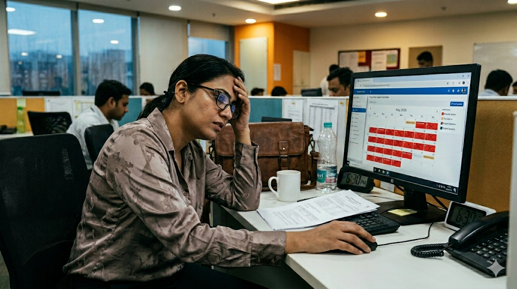Indian Employees Feel Burnout, Yet Over 80% Don't Exhaust Their Leaves
