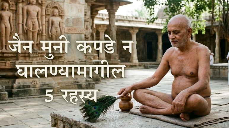 Jain Muni : जैन मुनी कपडे का घालत नाहीत? 'दिगंबर' या शब्दाशी आहे थेट संबंध? 5 मुद्द्यात समजून घ्या!