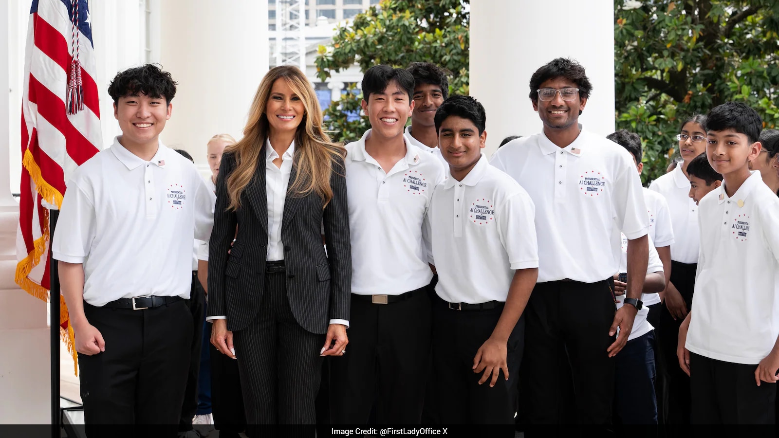 Indian-American Students Win Presidential AI Challenge For Anti-Bullying Chatbot, Honoured By Melania Trump