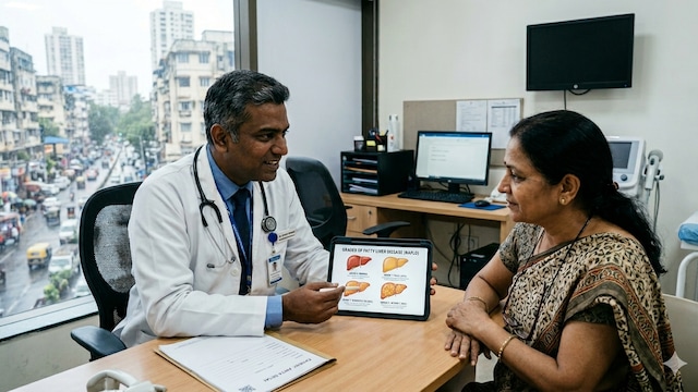 Many Indians develop fatty liver despite having a relatively normal body weight