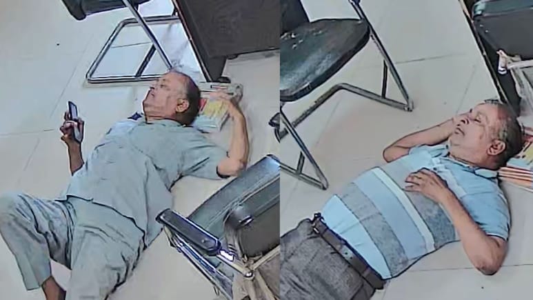 कानपुर में खंड शिक्षा अधिकारी के कमरे में नशे में आराम फरमाते बाबू का VIDEO वायरल, जांच शुरू