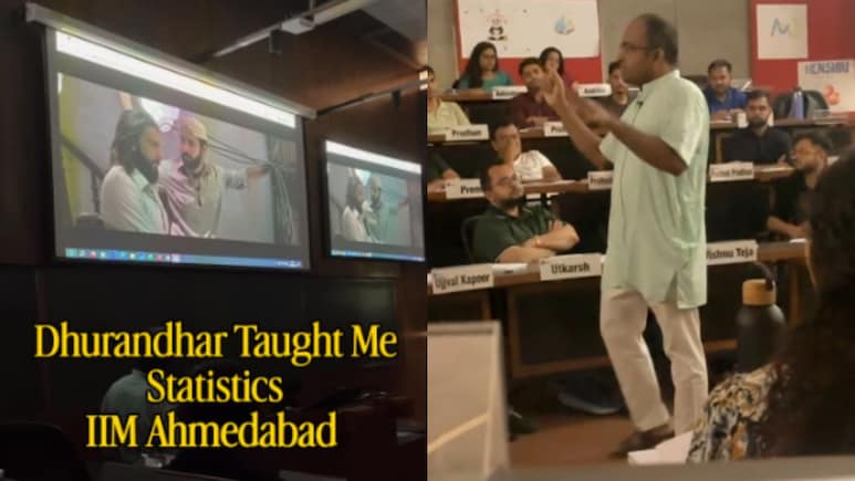 Viral Video: IIM Ahmedabad Professor Uses <i>Dhurandhar</i> Scene To Teach Statistics, Internet Says 'This Is Rad'