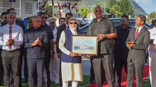 PM Modi Hands Over 'Made In India' Patrol Vessel PS LESPWAR To Seychelles Coast Guard