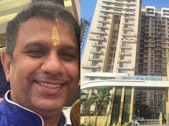 ग्रेटर नोएडा की अरिहंत अंबर सोसाइटी में हादसा, बिल्डिंग का प्लास्टर गिरने से बाइक सवार की मौत