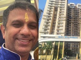 ग्रेटर नोएडा की अरिहंत अंबर सोसाइटी में हादसा, बिल्डिंग का प्लास्टर गिरने से बाइक सवार की मौत