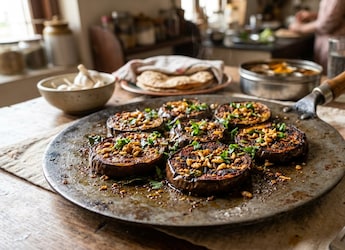 Garlic Tawa Fry Baingan Recipe: A Simple Side Dish Packed With Flavour