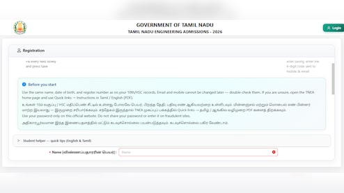 TNEA 2026 Registration Deadline Extended Till June 5: Direct Link To Apply Here