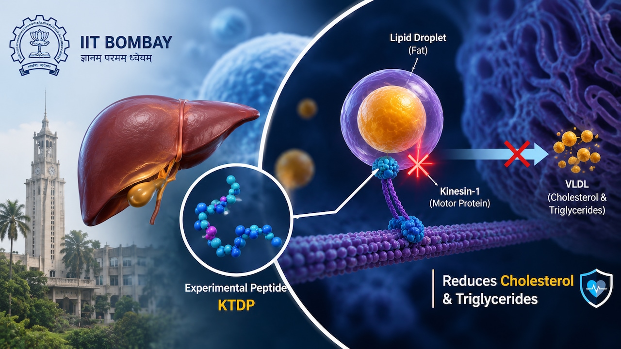 IIT Bombay-Led Team Develops Peptide That Cuts Cholesterol, Triglyceride Release By Nearly 50%