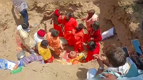 संत देवानंद महाराज को आश्रम पर दी गई समाधि, श&zwj;िष्&zwj;यों की आंखें हुईं नम&nbsp;