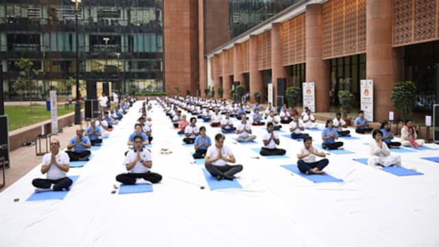 Ministries mark International Yoga Day with a special event