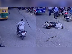 Video: Tree Branch Falls On Bengaluru Biker's Head While Riding Helmetless